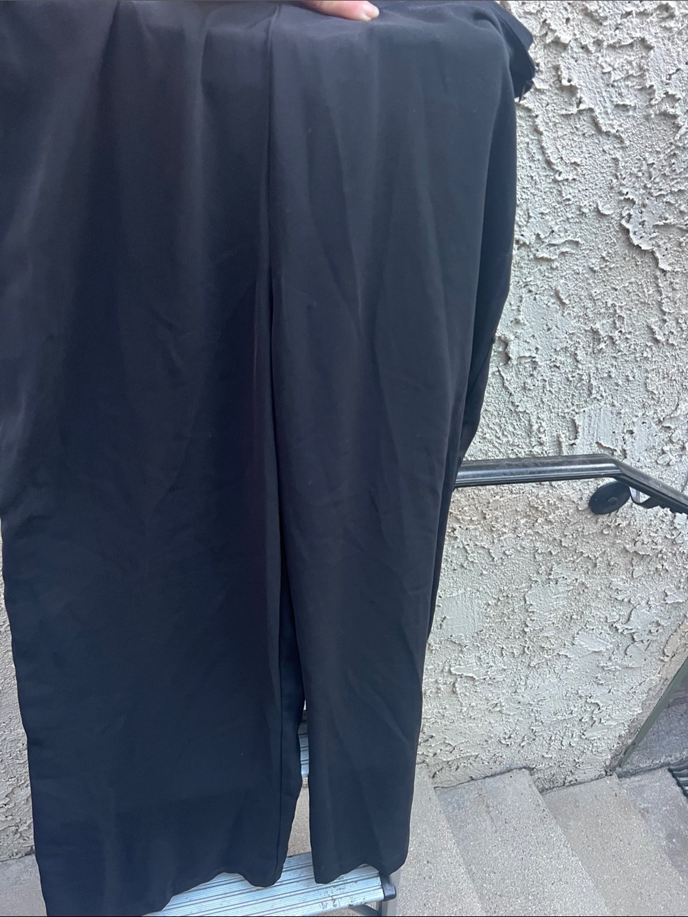 White Stag Black Wide-Leg Trousers